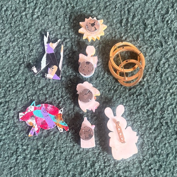 Button covers / brooches - Picture 2 of 4